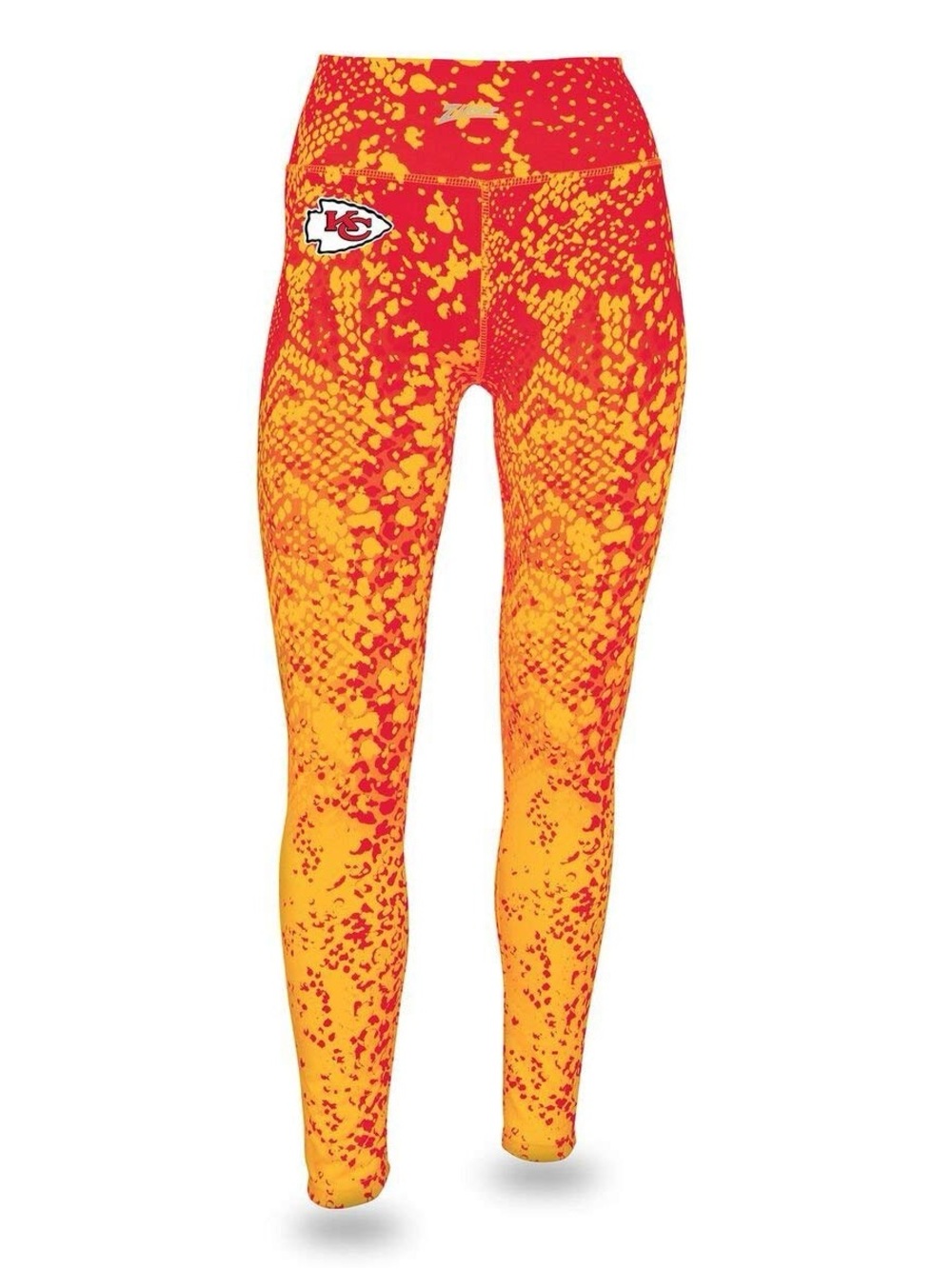 KC chiefs ZUBAZ WOMEN'S BASIC ZEBRA PRINT LEGGING XL
